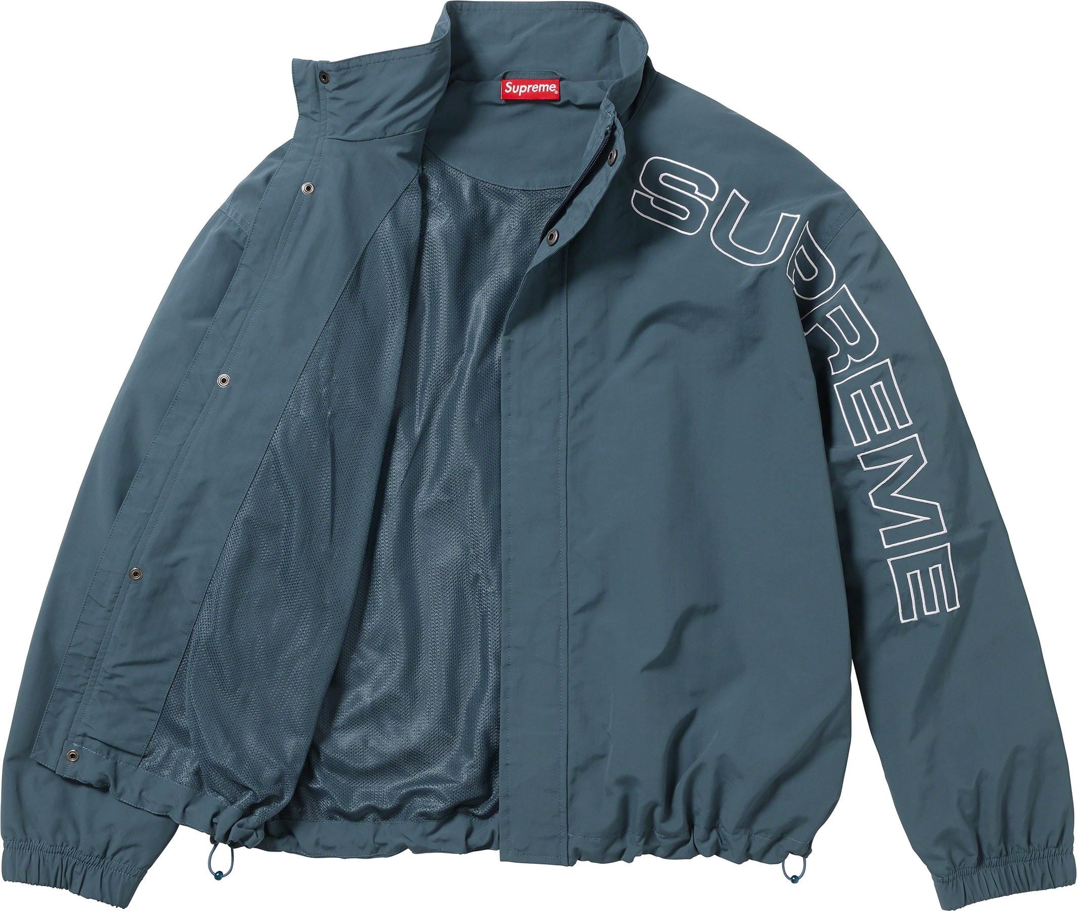 Spellout Embroidered Track Jacket view 5